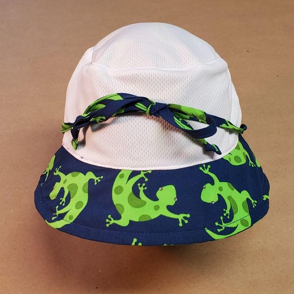 I Play Bucket Sun Hat 0-6 Months Navy - Picture 2 of 6